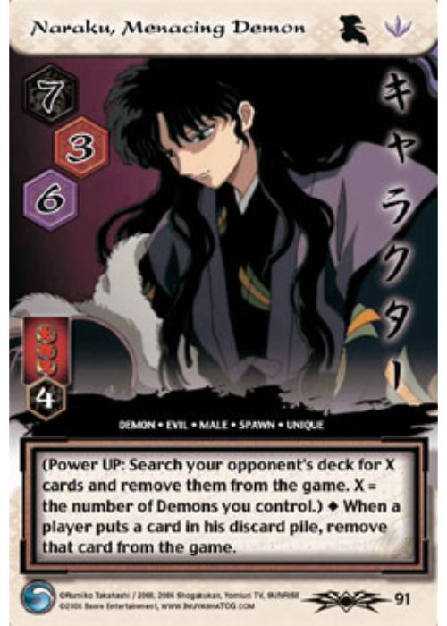 InuYasha TCG | Naraku, Menancing Demon (Foil) - Shimei #91 | The Nerd Merchant