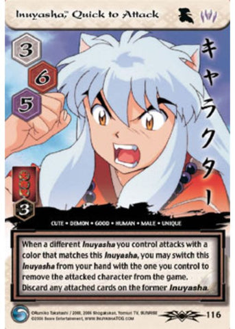 InuYasha TCG | Inuyasha, Quick to Attack (Foil) - Shimei #116 | The Nerd Merchant