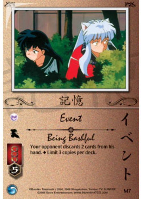 InuYasha TCG | Being Bashful (Foil) - Shimei #M7 | The Nerd Merchant