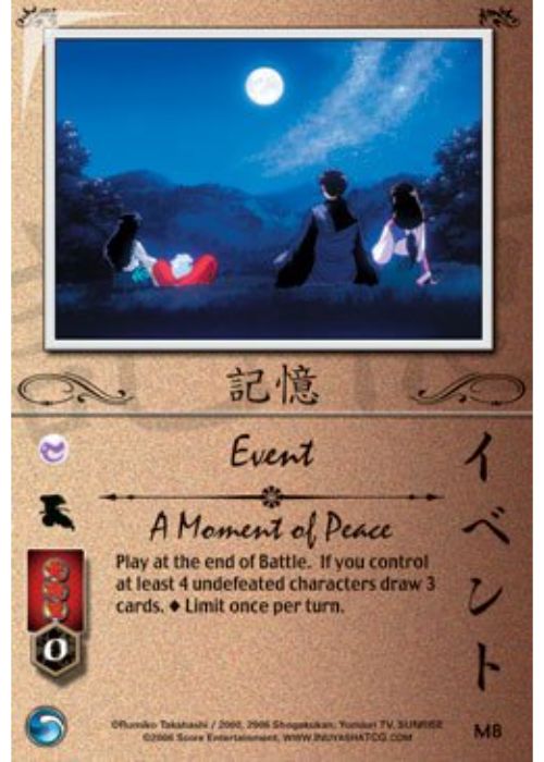 InuYasha TCG | A Moment of Peace (Foil) - Shimei #M8 | The Nerd Merchant