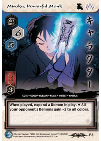 InuYasha TCG | Miroku, Powerful Monk - Shimei P3 | The Nerd Merchant