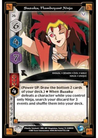 InuYasha TCG | Suzaku Flamboyant Ninja (Foil)  - Tensei #26 | The Nerd Merchant