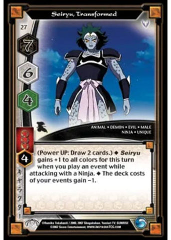 InuYasha TCG | Seiryu Transformed (Foil)  - Tensei #27 | The Nerd Merchant