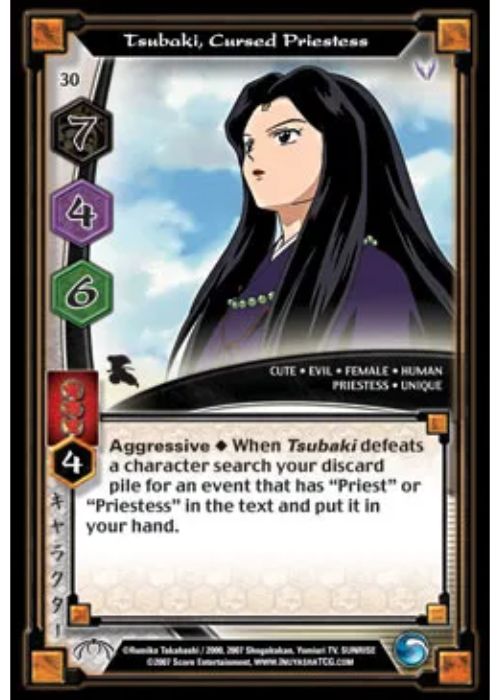InuYasha TCG | Tsubaki Cursed Priestess (Foil)  - Tensei #30 | The Nerd Merchant