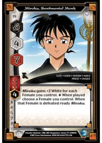 InuYasha TCG | Miroku Sentimental Monk (Foil)  - Tensei #39 | The Nerd Merchant