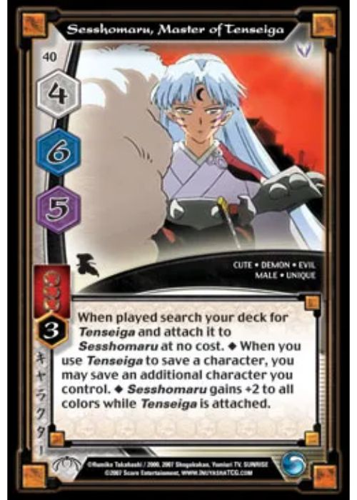 InuYasha TCG | Sesshomaru Master of Tenseiga (Foil)  - Tensei #40 | The Nerd Merchant