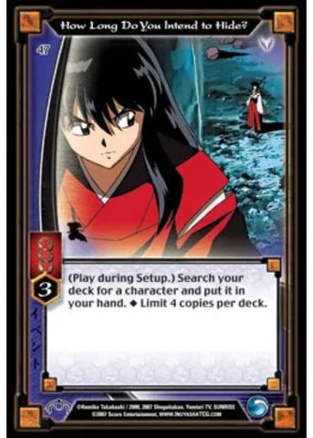 InuYasha TCG | How Long Do You Intend to Hide? (Foil)  - Tensei #47 | The Nerd Merchant