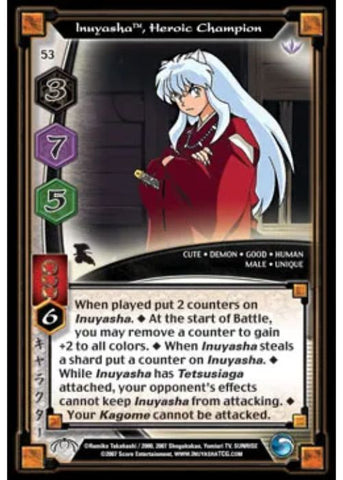 InuYasha TCG | Inuyasha Heroic Champion (Foil)  - Tensei #53 | The Nerd Merchant