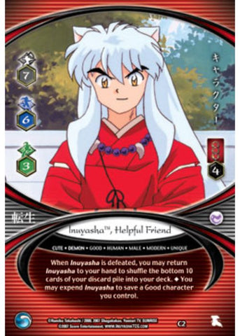 InuYasha TCG | Inuyasha, Helpful Friend (Foil) - Tensei #C2 | The Nerd Merchant