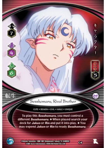 InuYasha TCG | Sesshomaru, Rival Brother (Foil) - Tensei #C4 | The Nerd Merchant