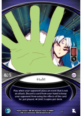 InuYasha TCG | Halt! (Foil) - Tensei #C7 | The Nerd Merchant