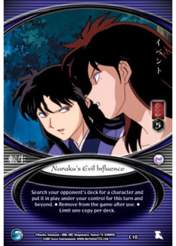 InuYasha TCG | Naraku's Evil Influence (Foil) - Tensei #C10 | The Nerd Merchant