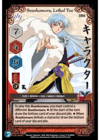 InuYasha TCG | Sesshomaru Lethal Foe (Foil)  - Tensei #DB6 | The Nerd Merchant