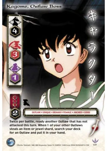 InuYasha TCG | Kagome Outlaw Boss (Foil)  - Tetsusaiga #177 | The Nerd Merchant