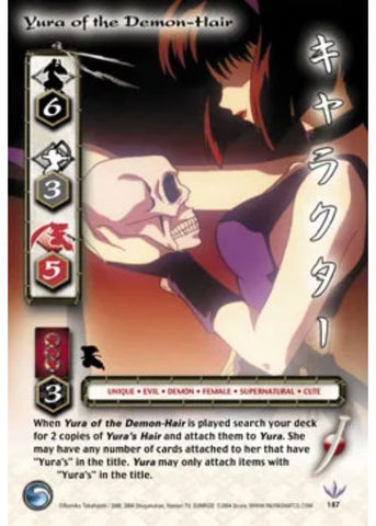 InuYasha TCG | Yura of the Demon Hair (Foil)  - Tetsusaiga #187 | The Nerd Merchant