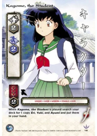 InuYasha TCG | Kagome The Student (Foil)  - Tetsusaiga #188 | The Nerd Merchant