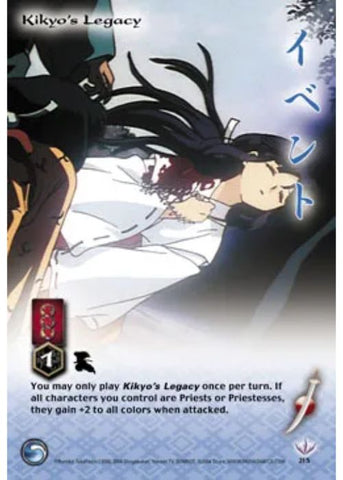 InuYasha TCG | Kikyo's Legacy (Foil)  - Tetsusaiga #215 | The Nerd Merchant