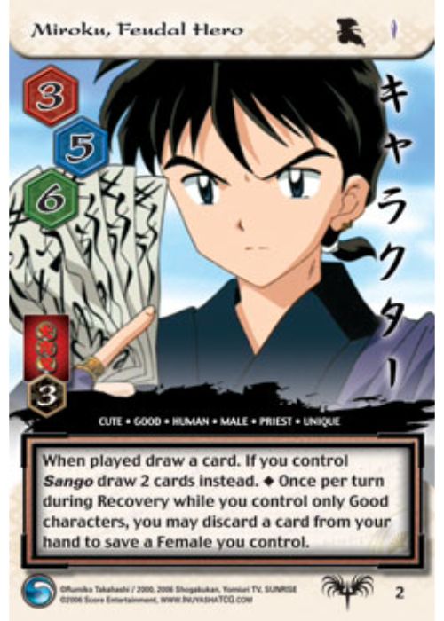 InuYasha TCG | Miroku, Feudal Hero - Tousou #2 | The Nerd Merchant