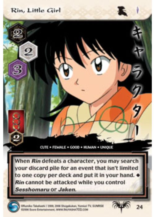 InuYasha TCG | Rin, Little Girl - Tousou #24 | The Nerd Merchant