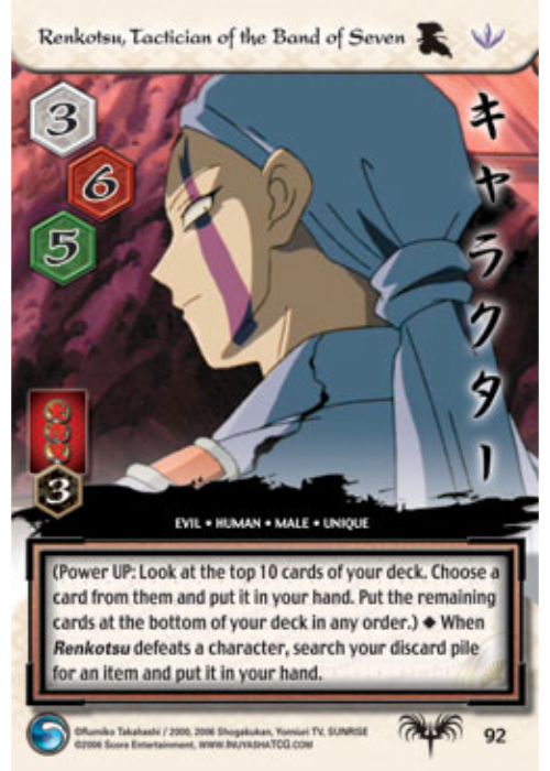 InuYasha TCG | Renkotsu, Tactician of the Band of Seven (Foil) - Tousou #92 | The Nerd Merchant