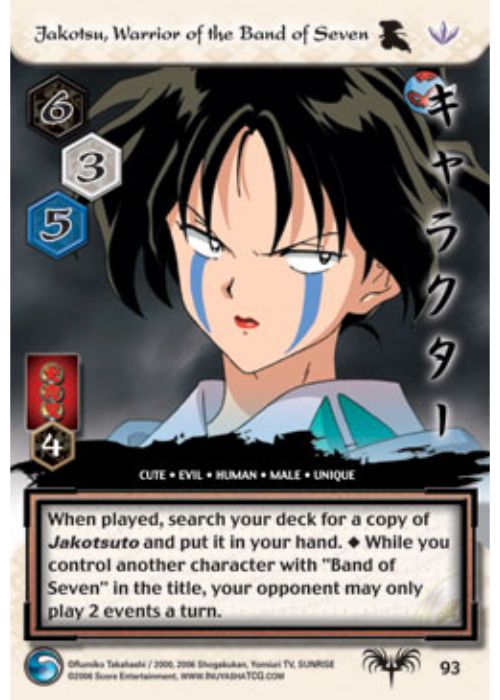 InuYasha TCG | Jakotsu, Warrior of the Band of Seven (Foil) - Tousou #93 | The Nerd Merchant