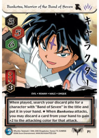 InuYasha TCG | Bankotsu Warrior of the Band of Seven (Foil)  - Tousou #P1 | The Nerd Mercant