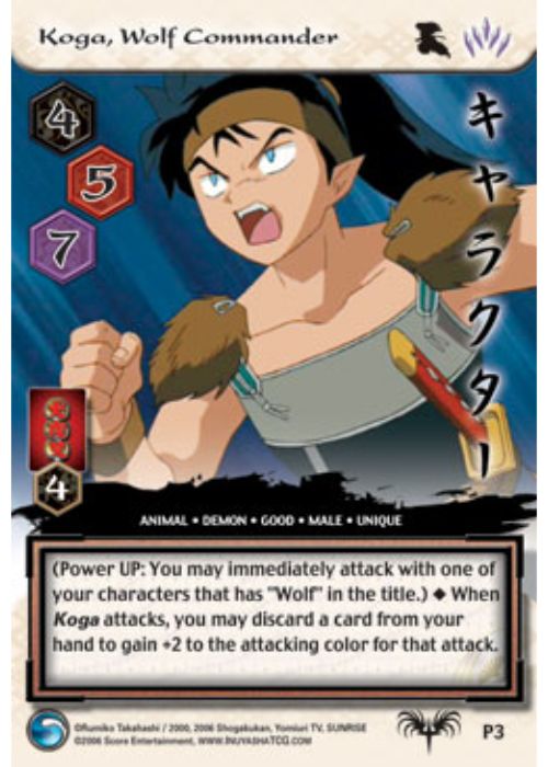 InuYasha TCG | Koga Wolf Commander (Foil)  - Tousou #P3 | The Nerd Mercant