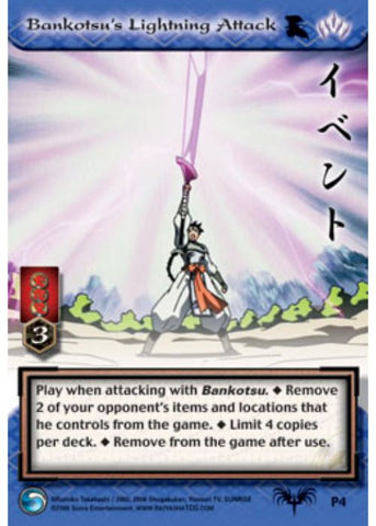 InuYasha TCG | Bankotsu's Lightning Attack (Foil)  - Tousou #P4 | The Nerd Mercant