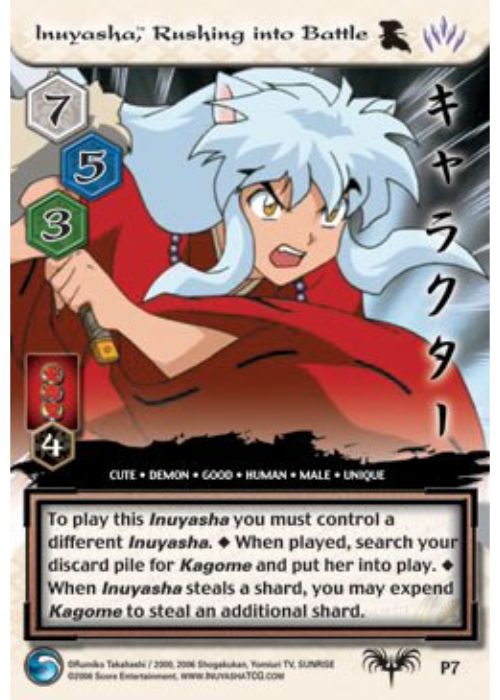 InuYasha TCG | Inuyasha Rushing Into Battle (Foil)  - Tousou #P7 | The Nerd Mercant