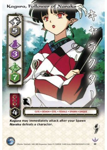 InuYasha TCG | Kagura, Follower of Naraku (Foil) - Yokai #89 | The Nerd Merchant