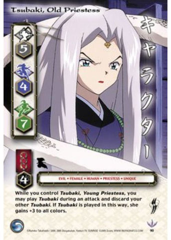 InuYasha TCG | Tsubaki, Old Priestess (Foil) - Yokai #90 | The Nerd Merchant