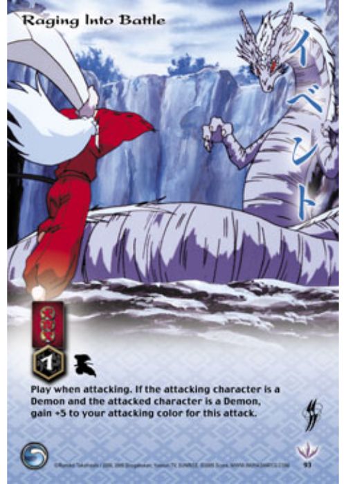 InuYasha TCG | Raging Into Battle (Foil) - Yokai #93 | The Nerd Merchant