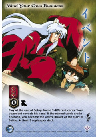 InuYasha TCG | Mind Your Own Business (Foil) - Yokai #98 | The Nerd Merchant