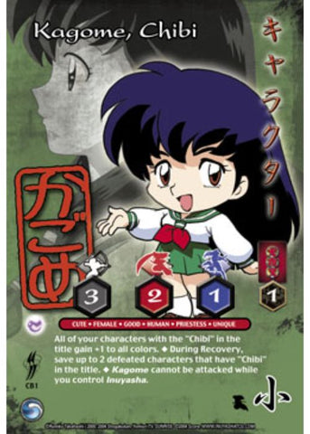 InuYasha TCG | Kagome, Chibi (Foil) - Yokai #CB1 | The Nerd Merchant