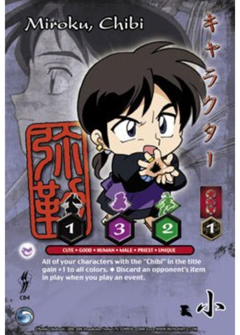 InuYasha TCG | Miroku, Chibi (Foil) - Yokai #CB4 | The Nerd Merchant