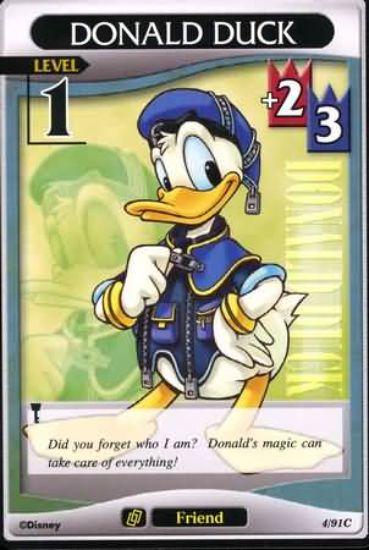 Kingdom Hearts TCG |Donald Duck Lv1 - Base Set #4/91| The Nerd Merchant
