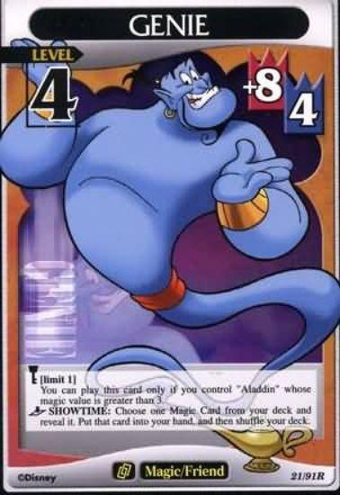 Kingdom Hearts TCG |Genie Lv4 - Base Set #21/91| The Nerd Merchant