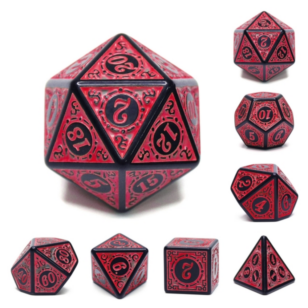 Foam Brain Games | Magic Flame - Red RPG Dice Set | The Nerd Merchant