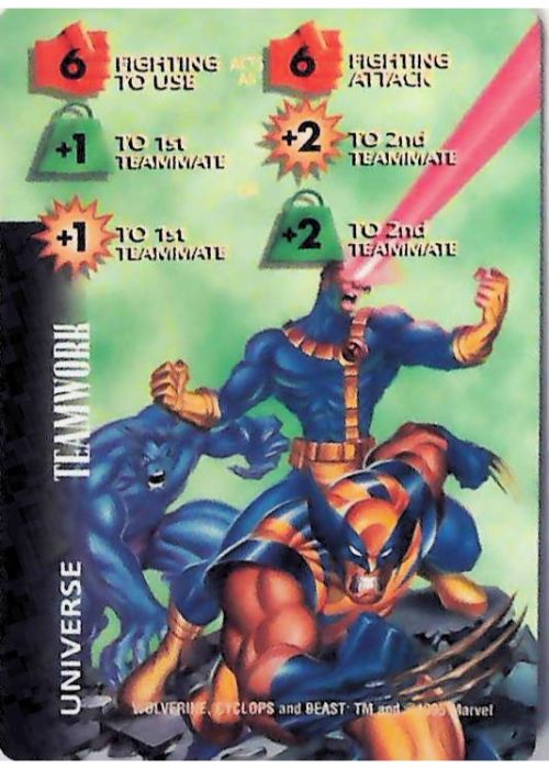 OverPower CCG | 6 Fighting Energy/Strength +1 +2 (Wolverine) | The Nerd Merchant