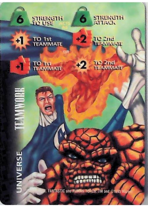 OverPower CCG | 6 Strength Energy/Fighting +1 +2 (Mister Fantastic) | The Nerd Merchant