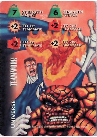 OverPower CCG | 7 Strength Energy/Fighting +2 +2 (Mister Fantastic) | The Nerd Merchant