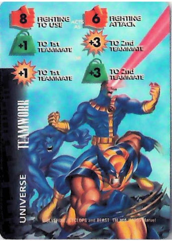 OverPower CCG | 8 Fighting Energy/Strength +1 +3 (Wolverine) | The Nerd Merchant