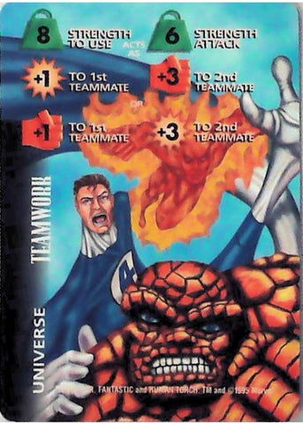 OverPower CCG | 8 Strength Energy/Fighting +1 +3 (Mister Fantastic) | The Nerd Merchant