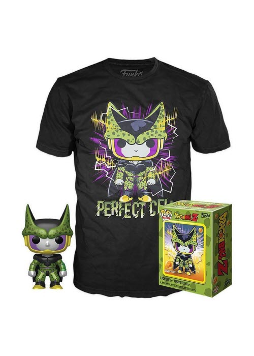 Funko Pop | Perfect Cell (Metallic) and Perfect Cell Tee - Dragonball Z (Size L) [EUC] | The Nerd Merchant