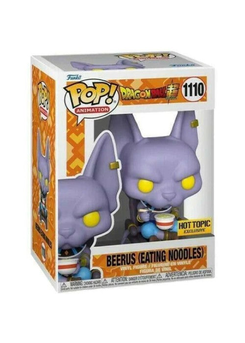 Pop! Vinyl | Beerus (Eating Noodles) [Hot Topic] - Dragonball Z - #1110 - | The Nerd Merchant