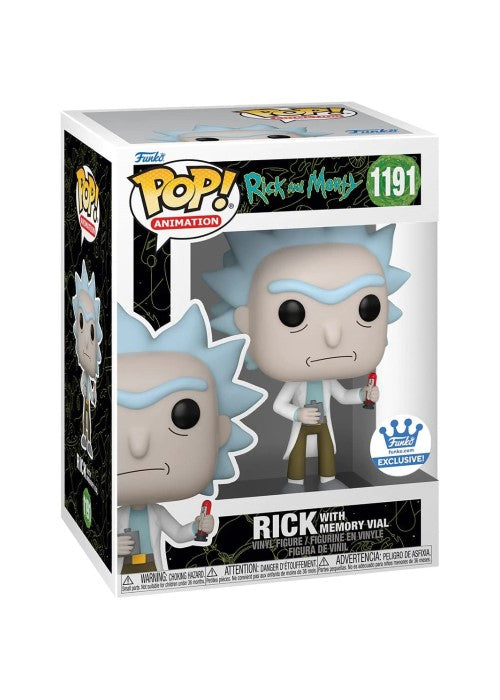 Funko Pop | Rick with Memory Vial [Funko] - Rick & Morty #1191 [EUC] | The Nerd Merchant