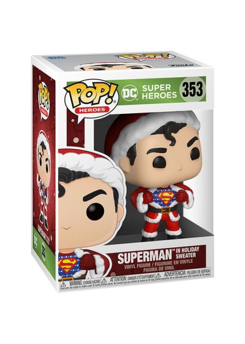 Pop! Vinyl | Superman in Holiday Sweater - DC Heroes #353 | The Nerd Merchant