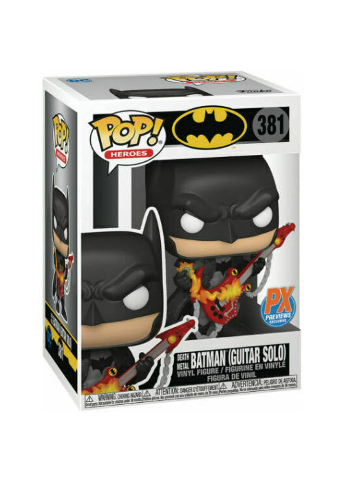 Funko Pop | Death Metal Batman (Guitar Solo) [Previews] - DC Heroes #381 [EUC] | The Nerd Merchant