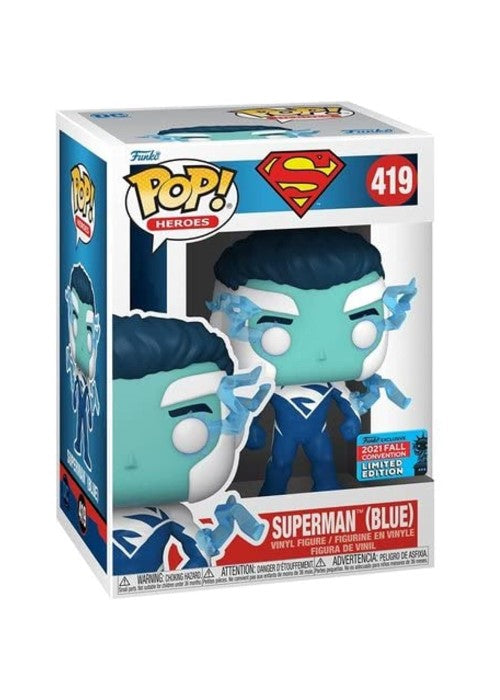Pop! Vinyl | Superman (Blue) [Fall 2021] - DC Heroes #419 | The Nerd Merchant