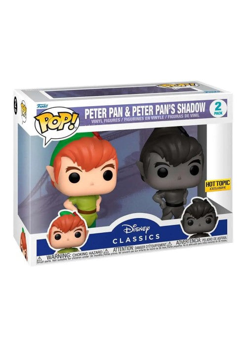Funko Pop | Peter Pan & Peter Pan's Shadow [Hot Topic] - Disney 2-Pack [EUC] | The Nerd Merchant
